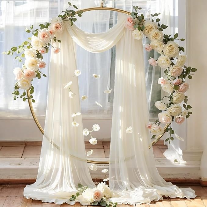 MDS Halloween Chiffon Draping Fabric - 2 Panel, 30" Wide x 40ft Long - S...