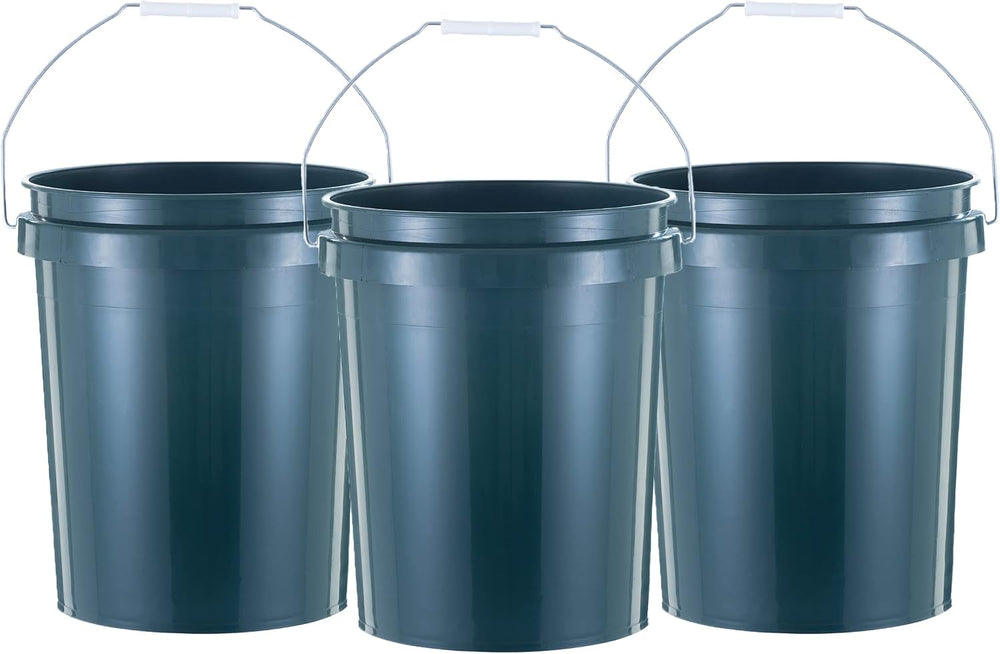 United Solutions ECOSense 5 Gallon Bucket, 3 Pack, 90% Recycled