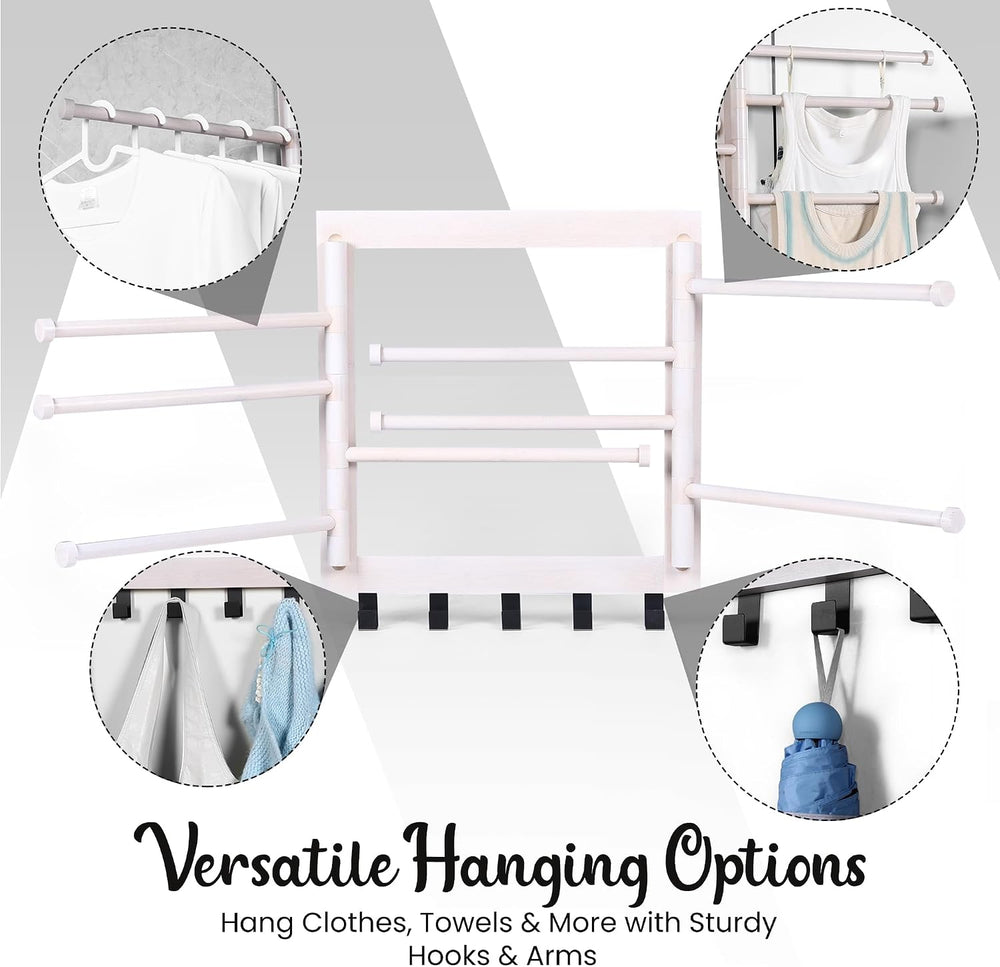 Wall Mounted Drying Rack - Clothes Drying Rack Wall Mounted for Laundry - 20 ...