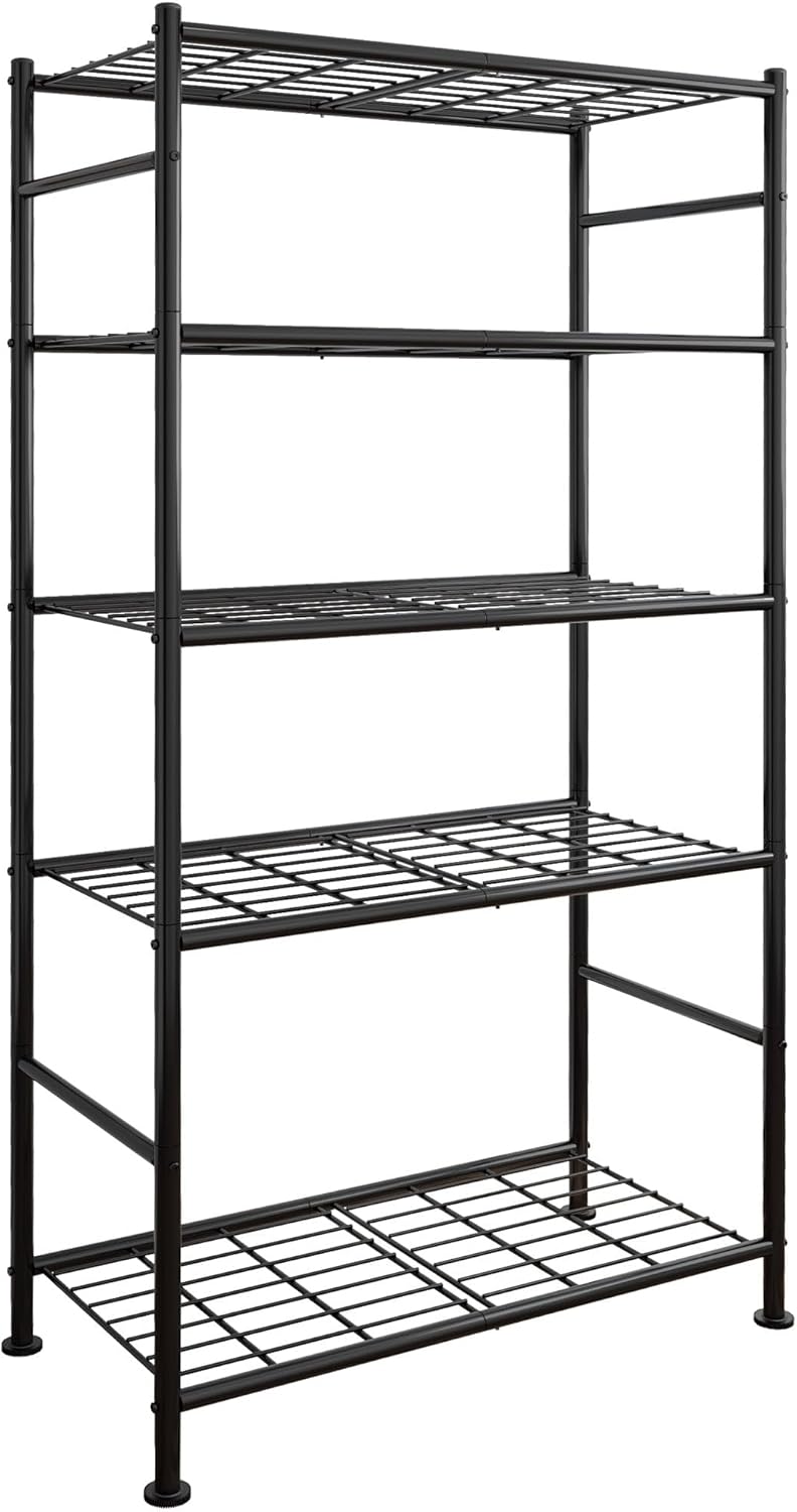 Sakugi Storage Shelves - 5 Tier Shelf Organizer, Heavy Duty Garage Shelving U...
