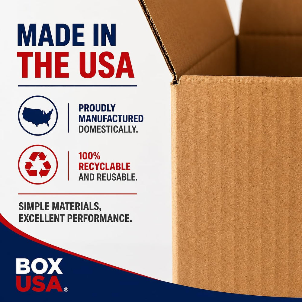 BOX USA Shipping Boxes Small 9"L x 5"W x 3"H , 50-Pack | Corru...
