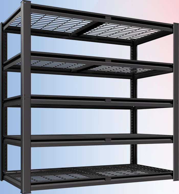 PrimeZone 48" W X 24" D X 72" H 5 Tier Heavy Duty Garage Shelving, 2500 LBS