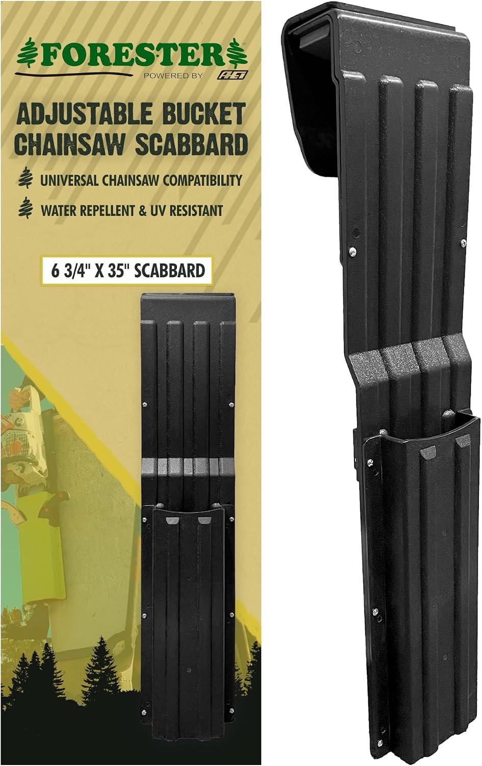 FORESTER Adjustable Bucket Chainsaw Scabbard | Chainsaw Holder for Bucket Tru...