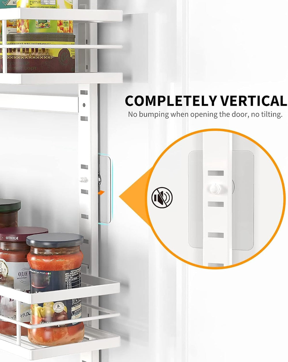 Moforoco White 6-Tier Over Door Pantry Organizer, Pantry Organization Storage...