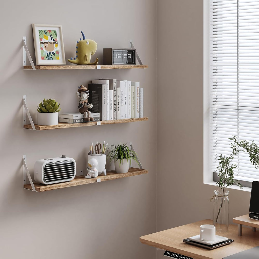 Austin yan Floating Bookshelf ，33inch, Wall Mounted Shelves for Living Room, ...