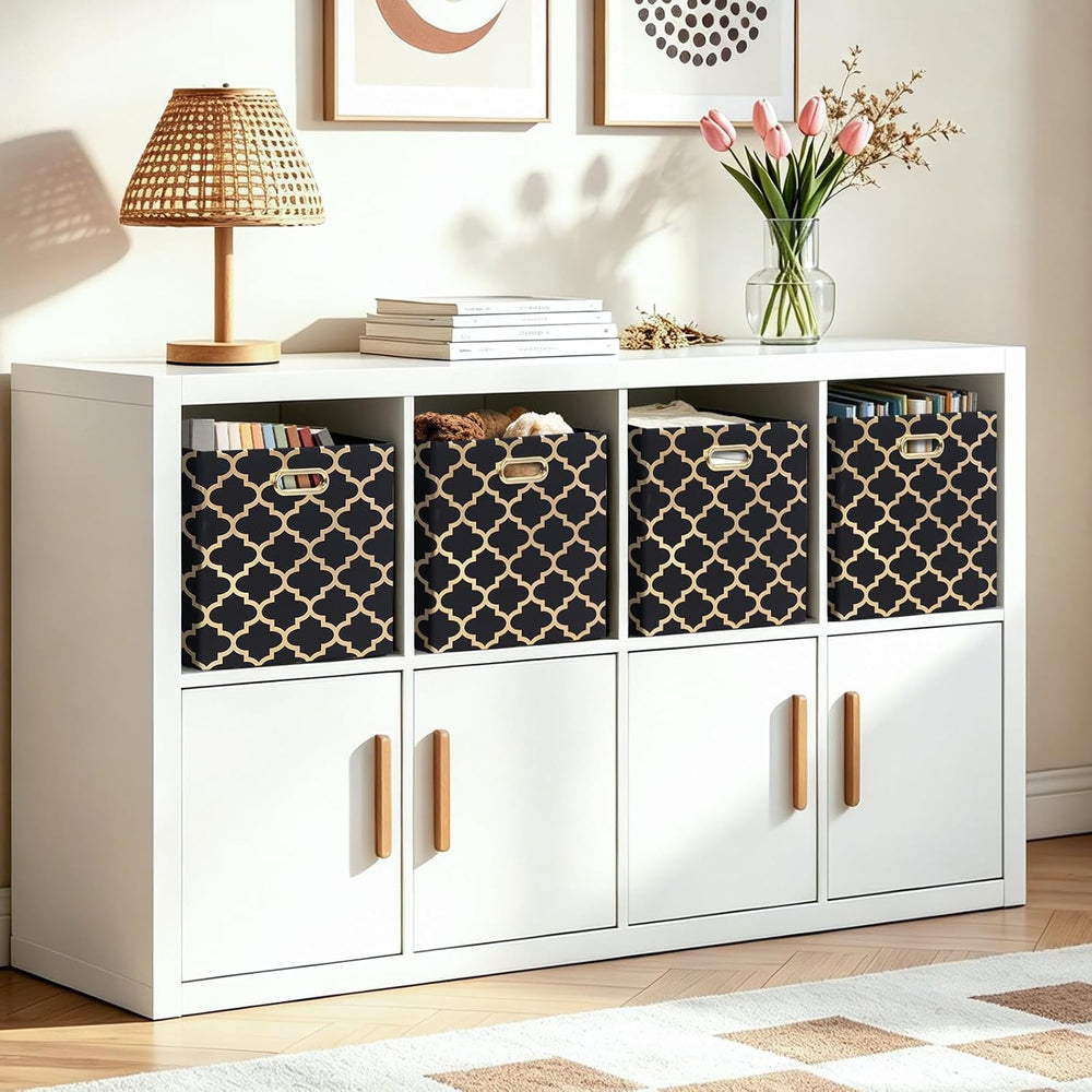 Posprica 11x11x11 Storage Cube Bins, Collapsible Storage Bins Fabric Storage ...