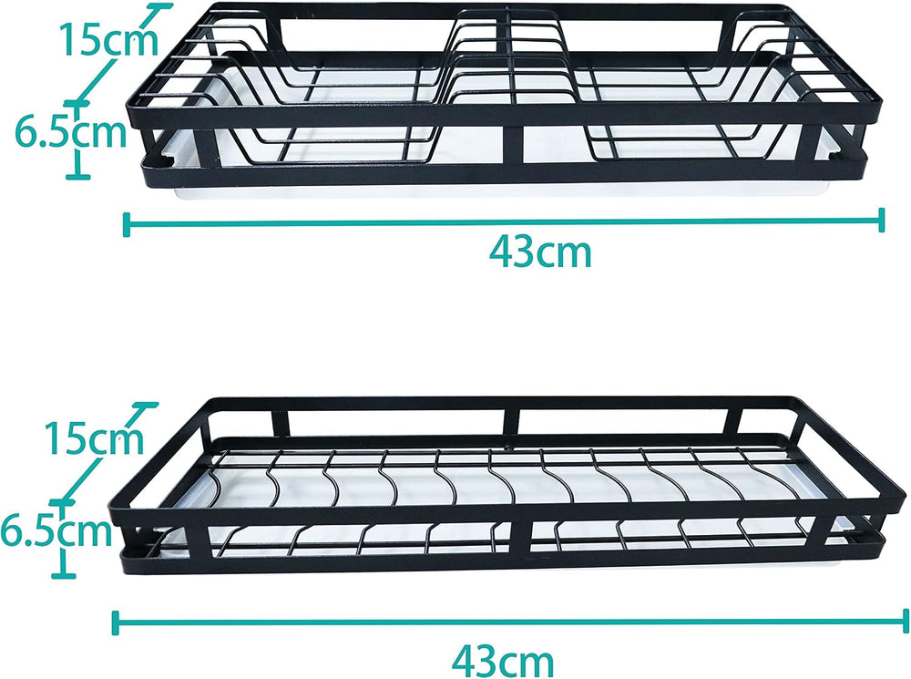 Wall Mounted Stainless Steel Dish Drying Rack Fruit Vegetable Storage Basket ...
