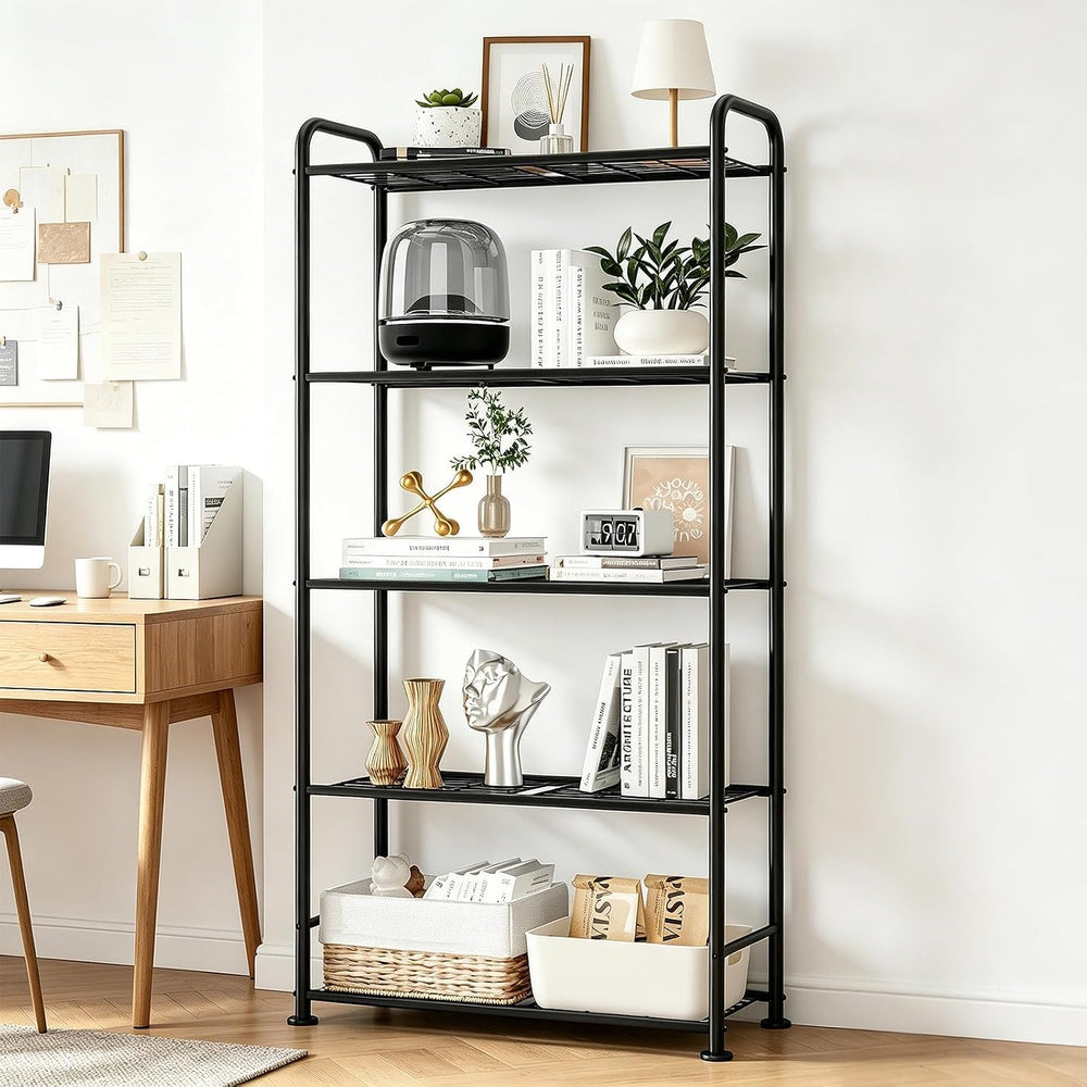 VTRIN Storage Shelves, 5 Tier Garage Shelving with Leveling Feet, Sturdy Meta...
