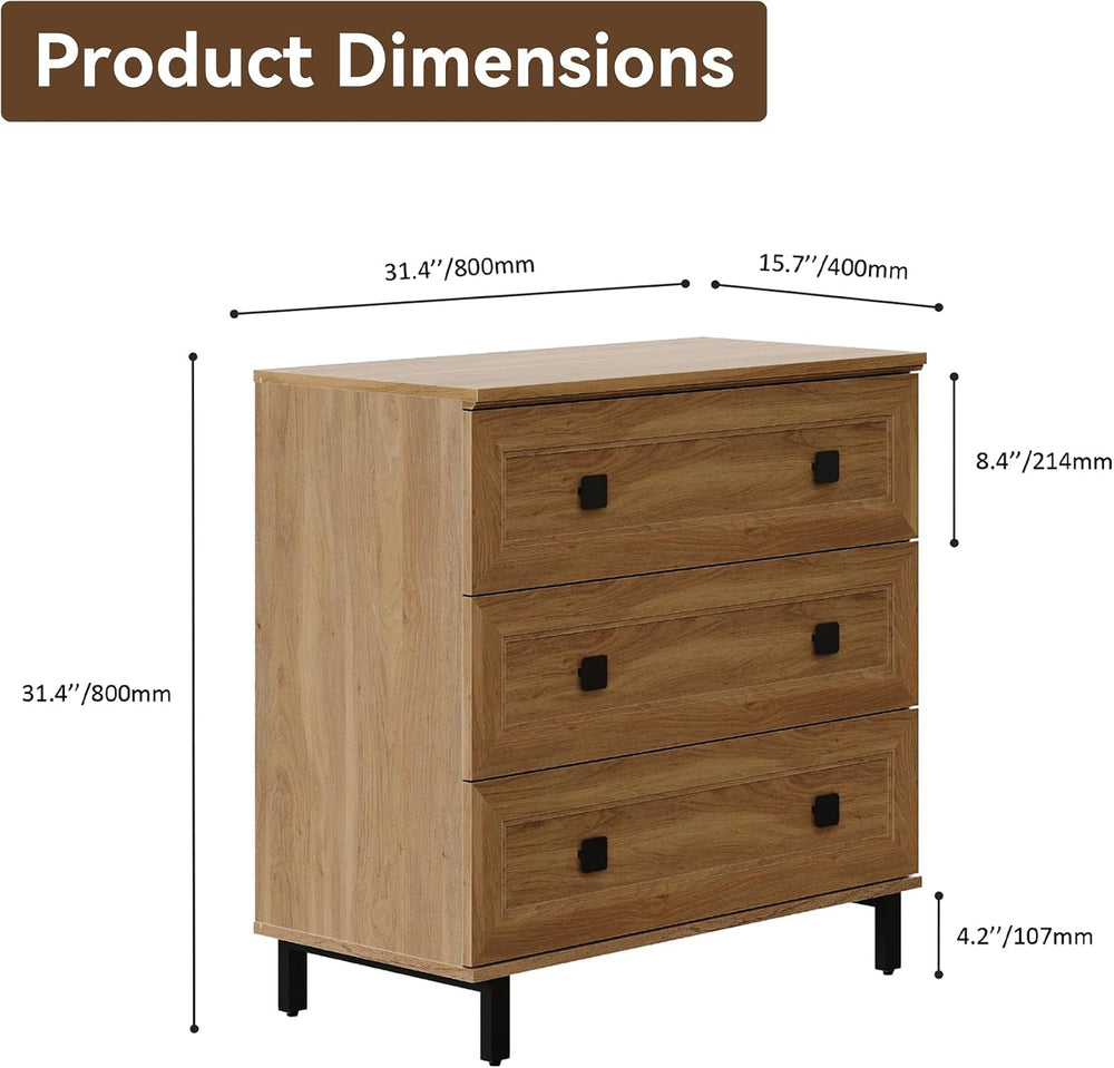 FENSULN Modern Drawer Dresser for Bedroom with 6 Drawers, 2 in 1 Chest of Dra...