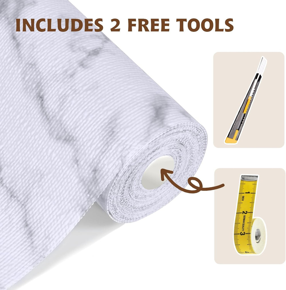 Shelf Liners for Kitchen Cabinets 17.3in x 20FT, Non Adhesive Drawer Liner