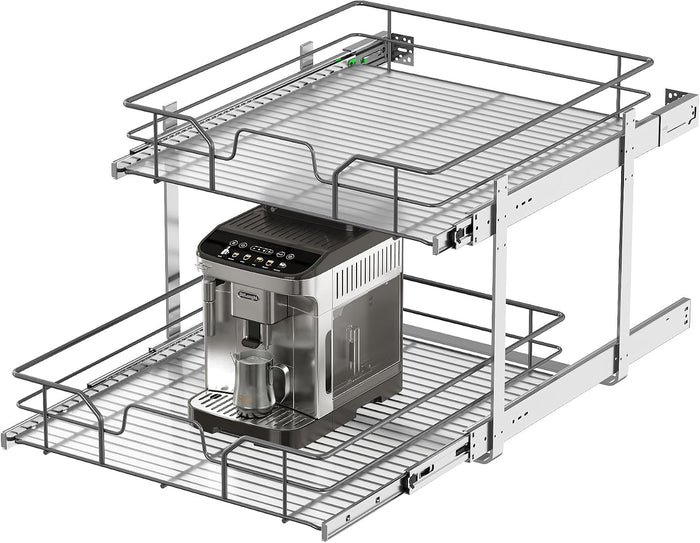 2-Tier Pull Out Cabinet Organizer (20" W x 22" D)