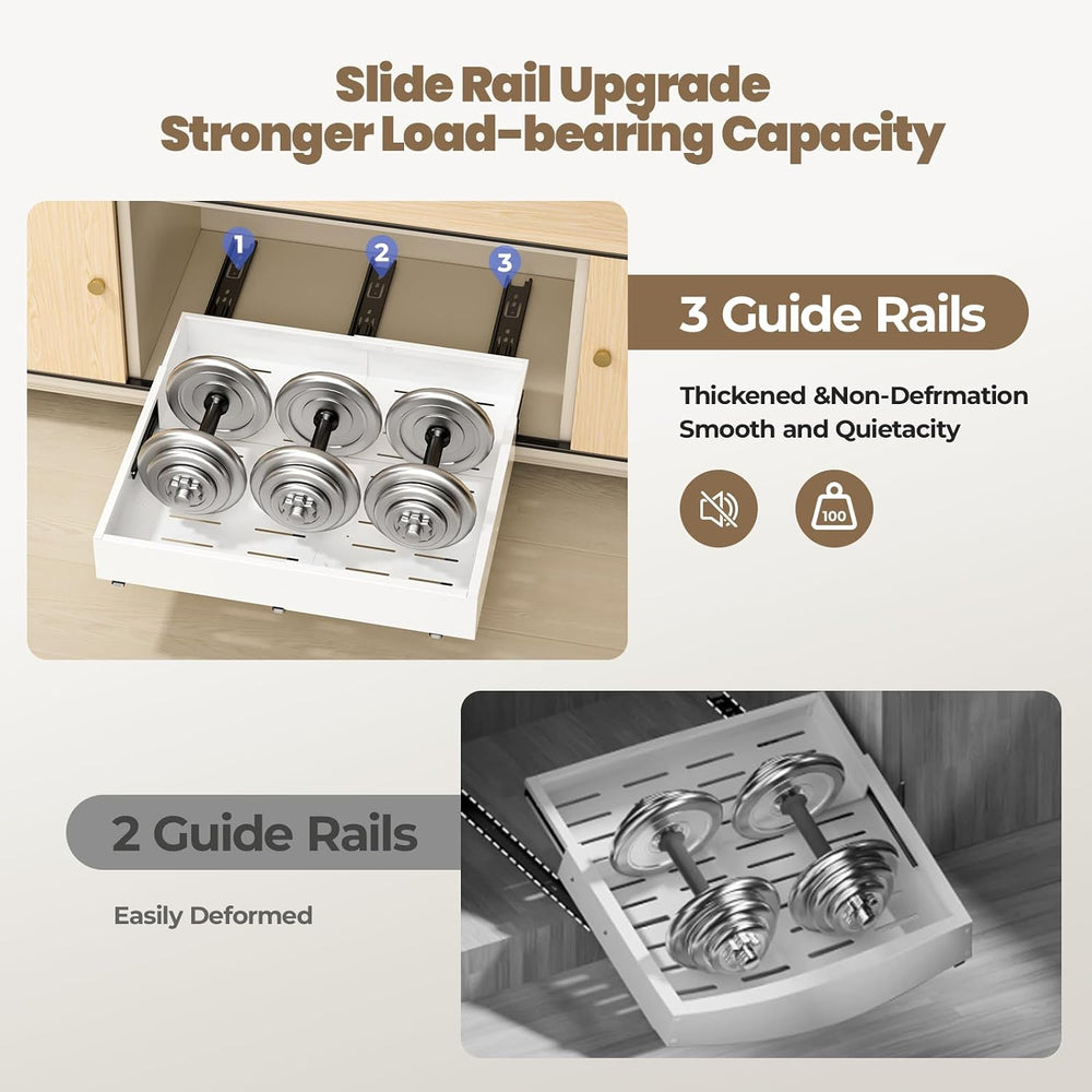 Dayacoco 2Pcs Dayacoco Pull Out Cabinet Organizer, Expandable Width (11.4&quo...