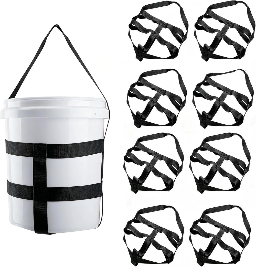 8Pcs Bucket Sling for 5 Gallon Bucket,1.6 Inch Wide Handling Sling Heavy 1680...