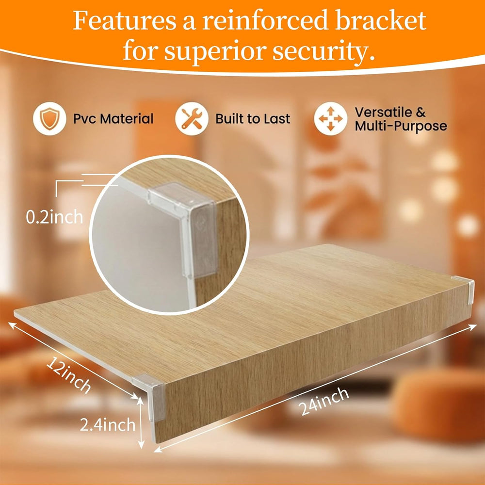 5-Pack Wire Shelf Covers, 24x12 Wire Rack Covers for Wire Shelving, PVC