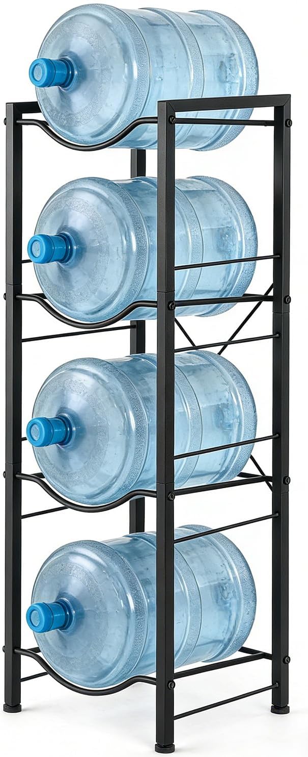 5 Gallon Water Jug Holder - 4-Tier 5 Gallon Water Jug Stand