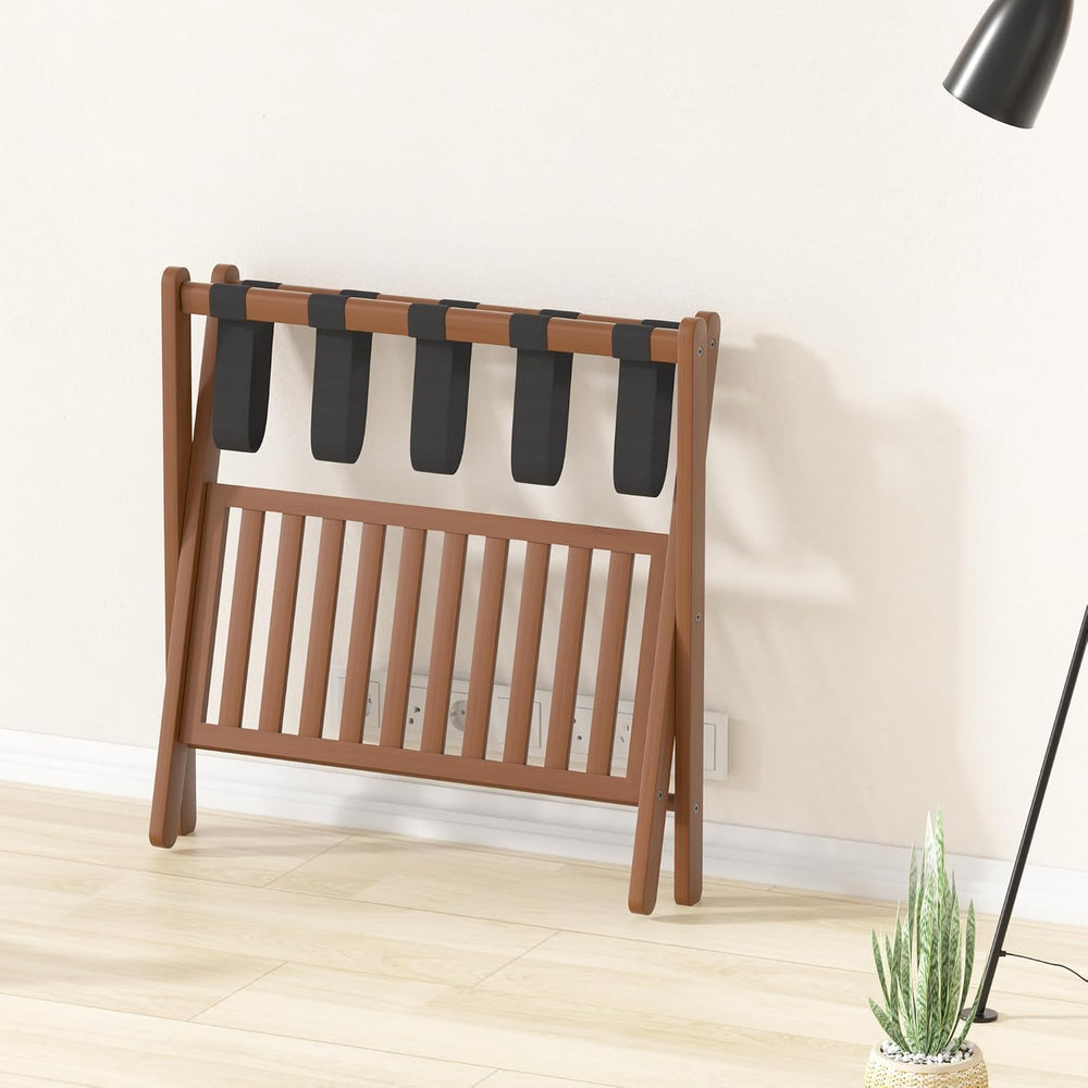 Luggage Racks Suitcase Stand Foldable With Storage Shelf For Guest Room Hotel...