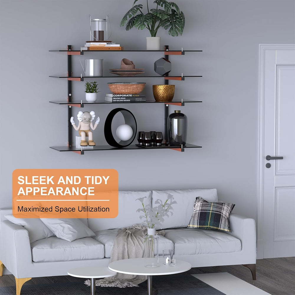 Lumber Storage Rack Wall Mount, Foldable 8-Level Wood Storage Rack