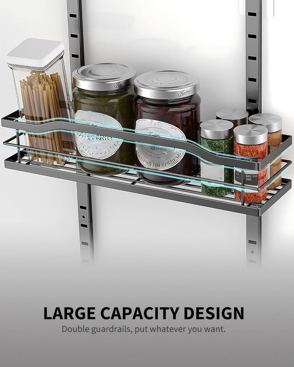 Moforoco 9-Tier Over The Door Pantry Organizer, Pantry Organization and Stora...