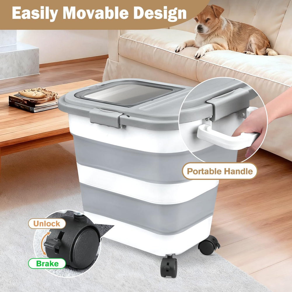 Komzon Rice Storage Container 10-40 lb, 25 lb Pet Dog Food Storage Container,...