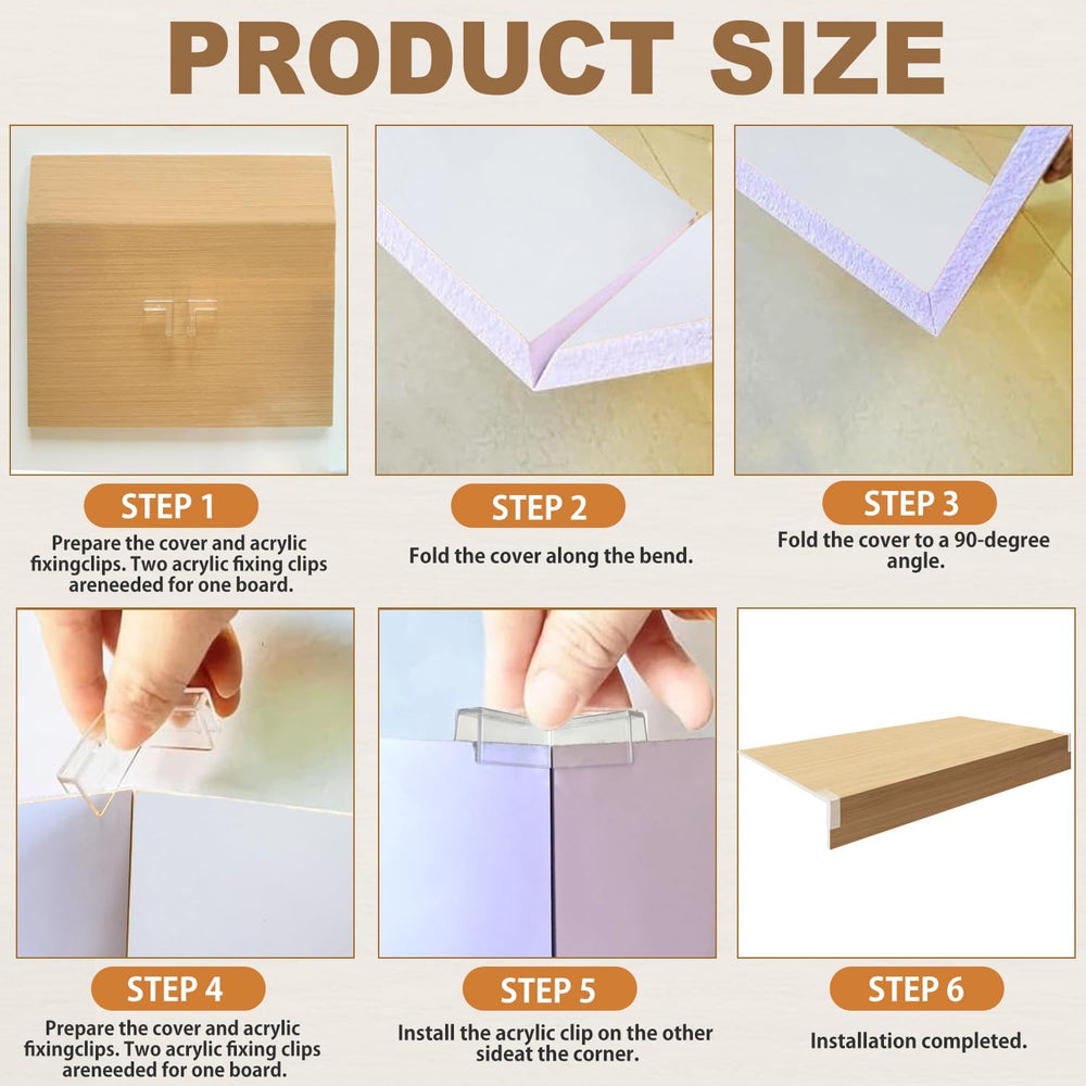 5 Pcs Wire Rack Covers, 24x16x2 in PVC Wire Shelf Cover for Pantry, Removable...