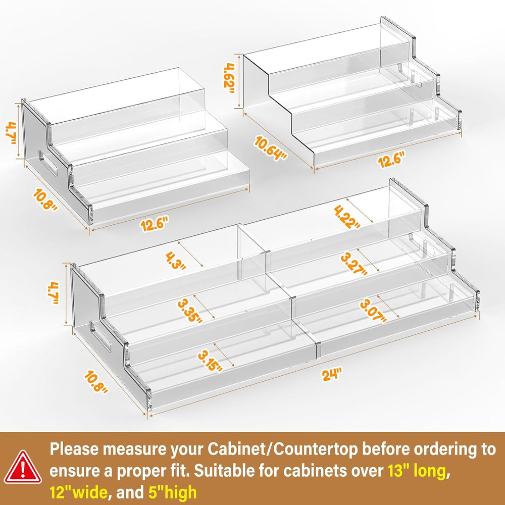 Expandable Can Organizer for Pantry, 3-Tier Adjustable Can Storage Holder