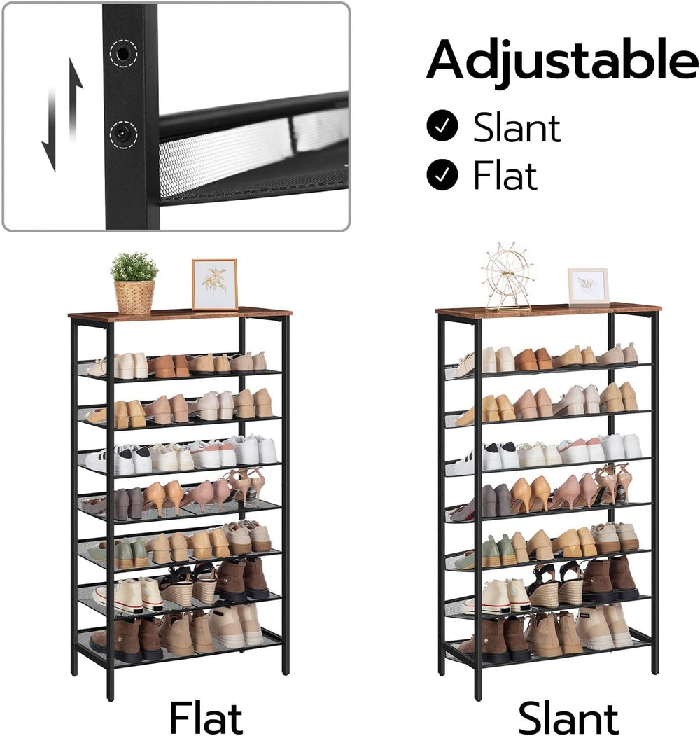 HOOBRO Shoe Rack for Entryway, 8-Tier Shoe Shelf, Large Capacity Shoe Storage...