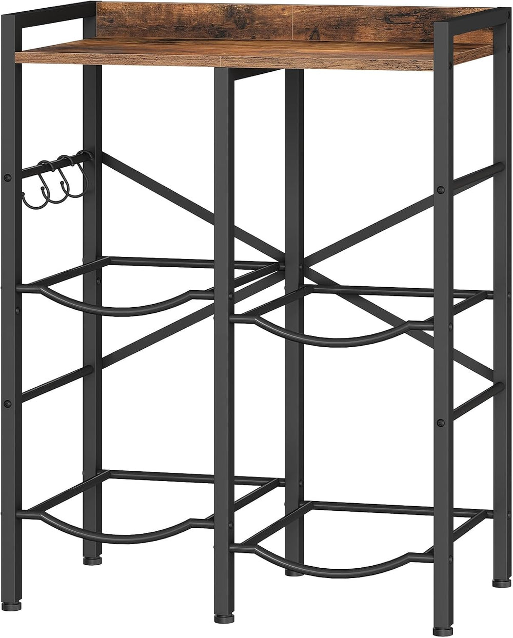 HOOBRO 5 Gallon Water Jug Holder 4 Bottles, Water Jug Rack, 2 Tier Water Bott...