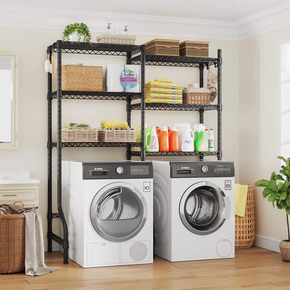 ULIFHOME U15 Over Washer and Dryer Storage Shelves, Laundry Room Metal Rack