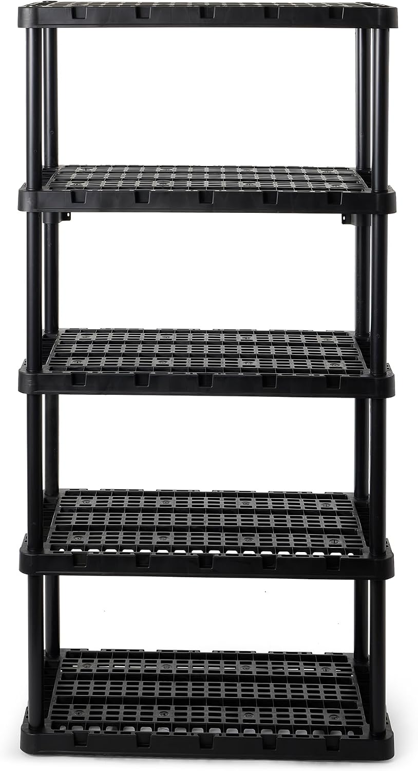 Gracious Living 5 Shelf Unit, Storage Shelves and Rack for Home