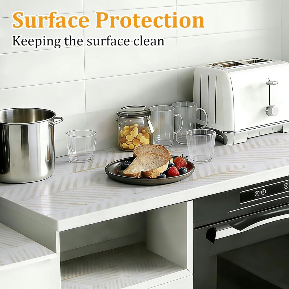 Drawer and Shelf Liner for Kitchen Cabinet, Cupboard, Desks, Pantry, Tool Box...
