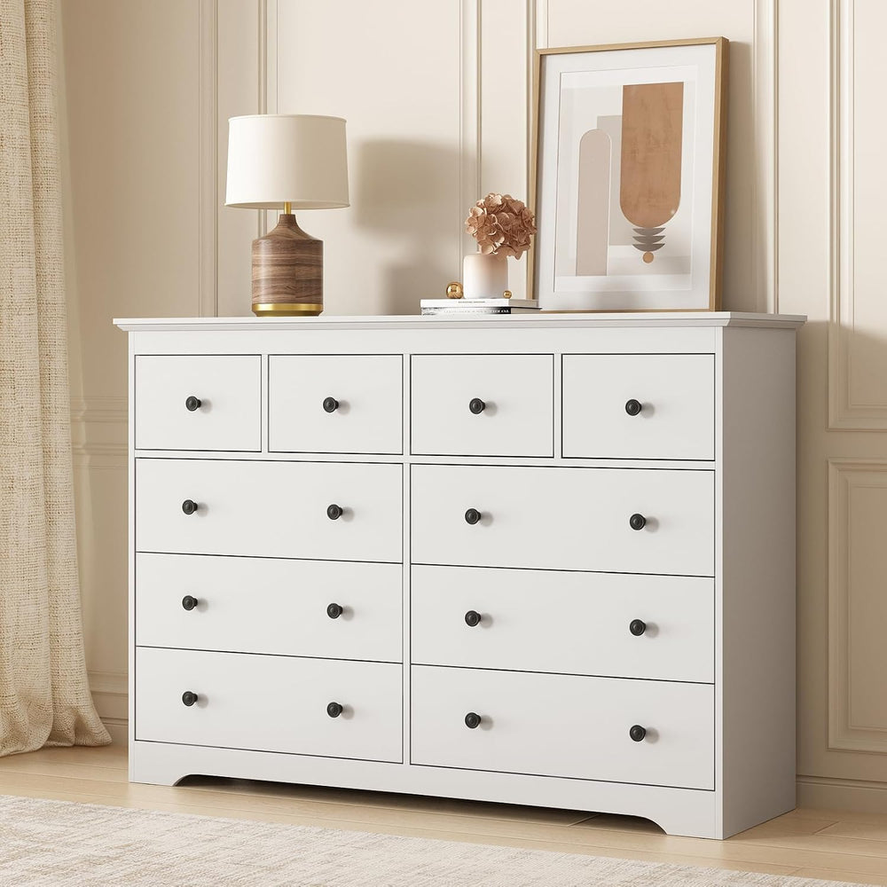 LYNSOM Modern 10 Drawer Dresser, 55.1" Wide Dressers & Chests of Dra...