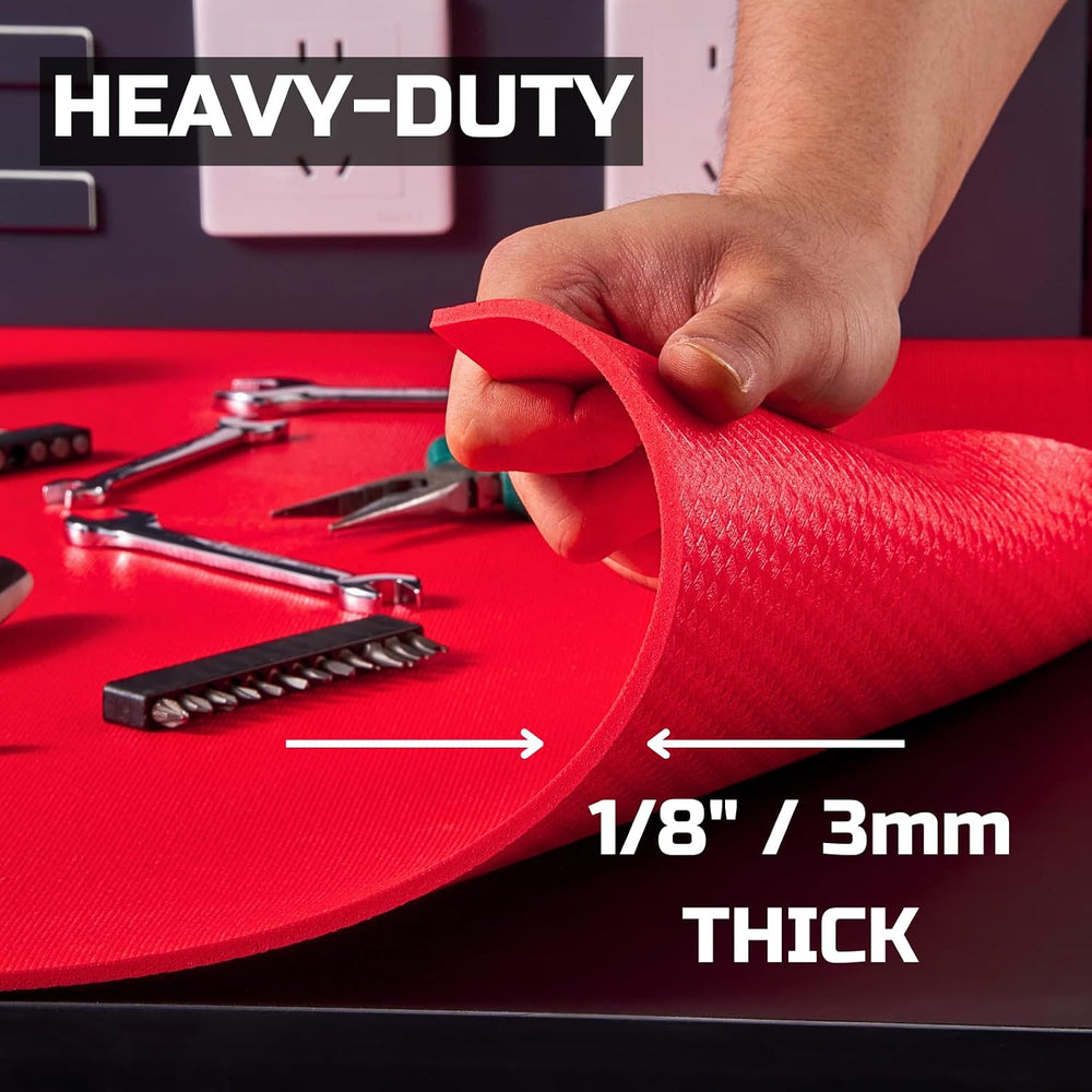 ONREVA Tool Box Liner 18 inch wide x 24 ft Large, Thick Heavy Duty Toolbox Dr...