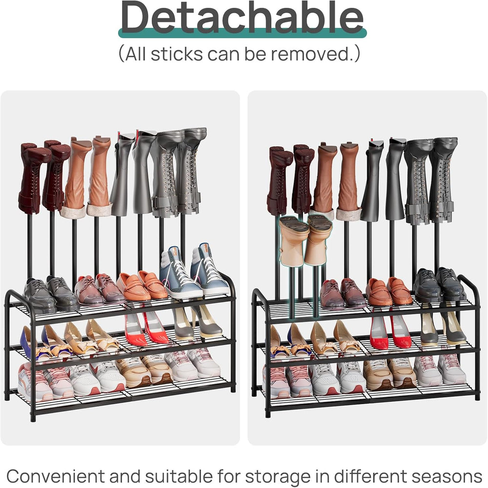 viewcare Tall Boot Rack, Long Boot Rack Organiser, Tall Boots with Shoe Rack ...