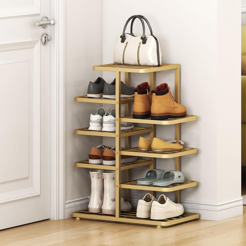 5-Tier Shoe Rack for Entryway,Metal Shoe Organizer, Large Capacity Shoe Stora...