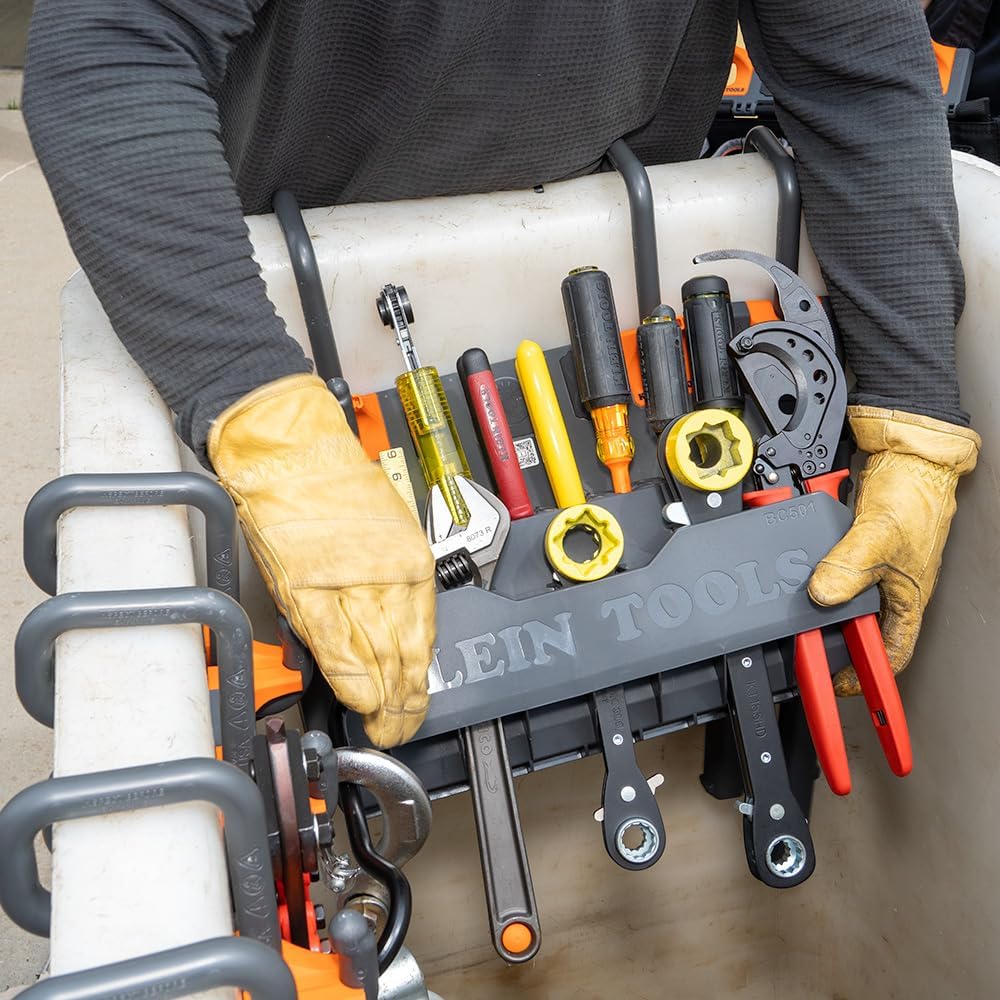 Klein Tools BC501S S-Hook Hard Tool Storage Module, 18 Compartments