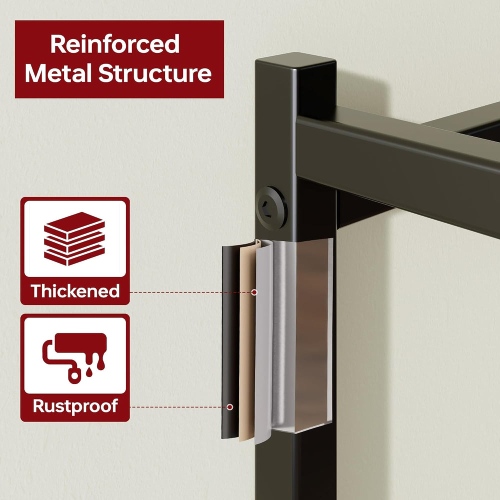 Small Storage Shelves, 4-Tier Metal Shelving Unit with Leveling Feet, Shelf O...