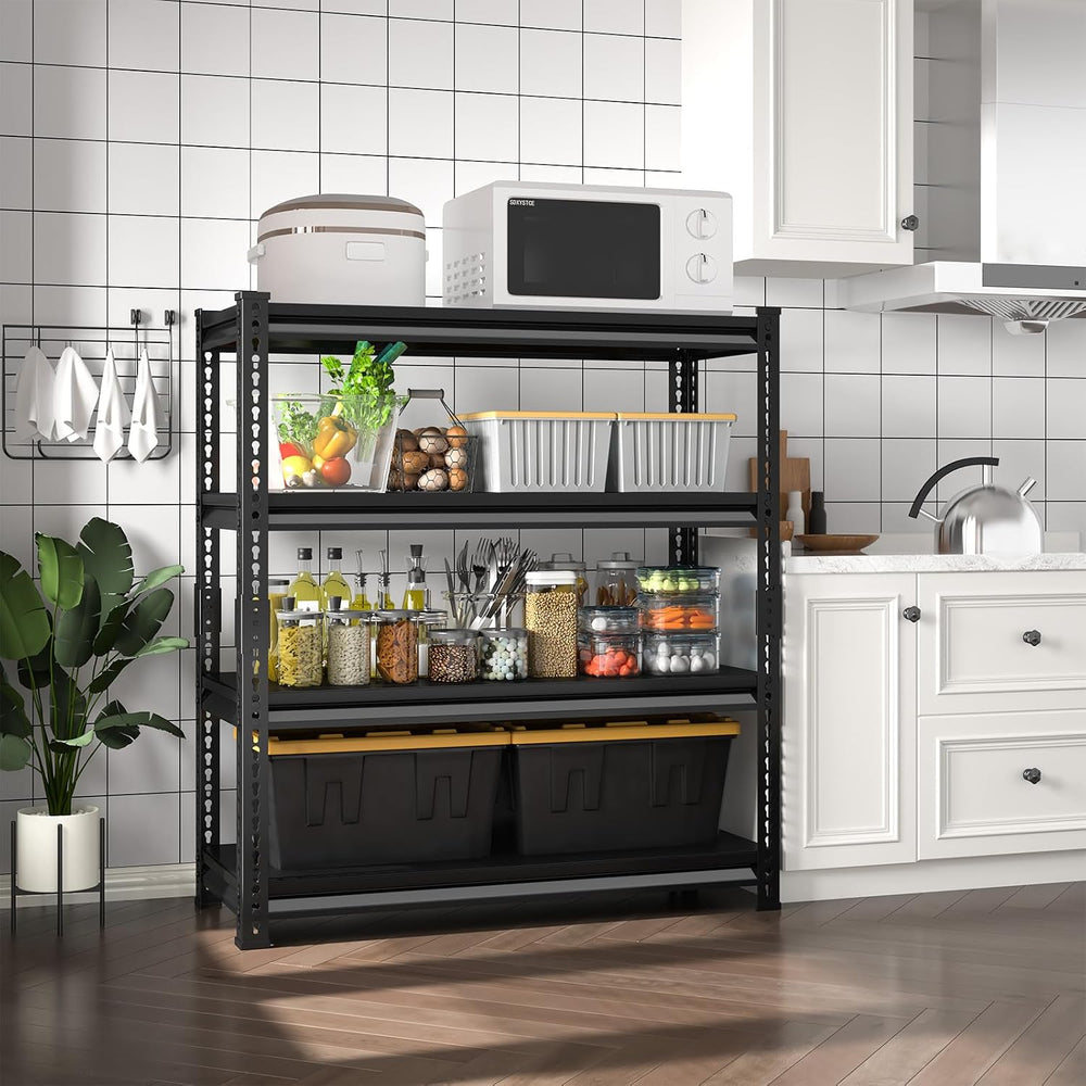 48" W Garage Shelving Heavy Duty, 1800LBS Loads Adjustable Garage Storag...