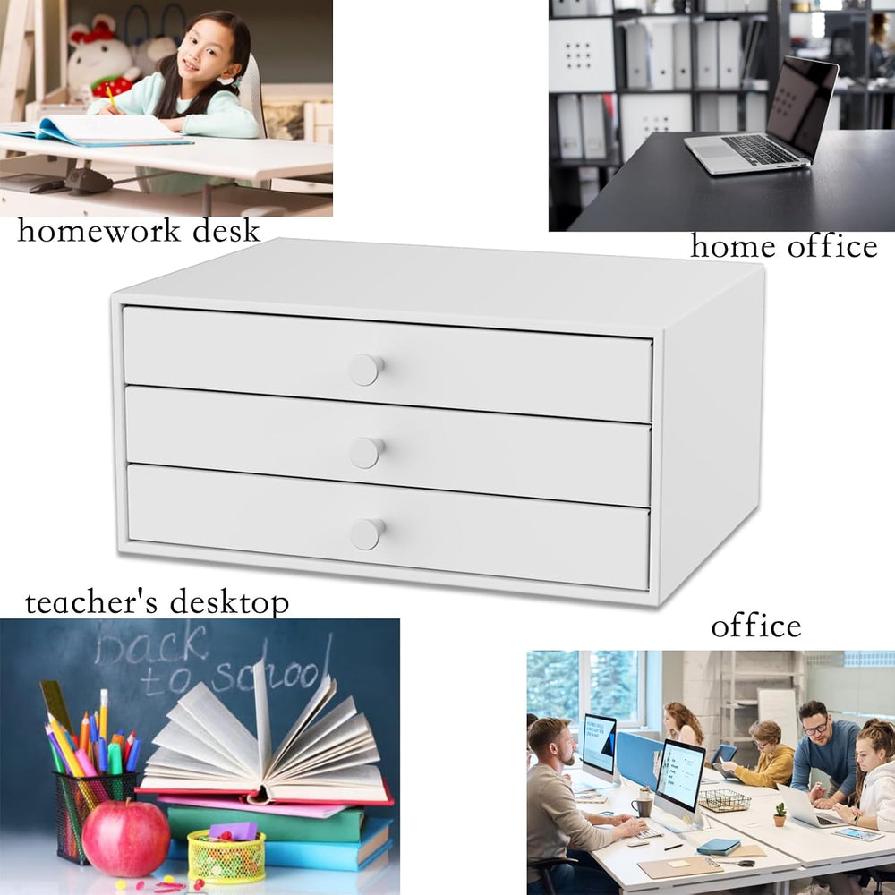 Svartur Desktop Drawers, Metal Desk Organizer with Drawer Storage Organizer f...