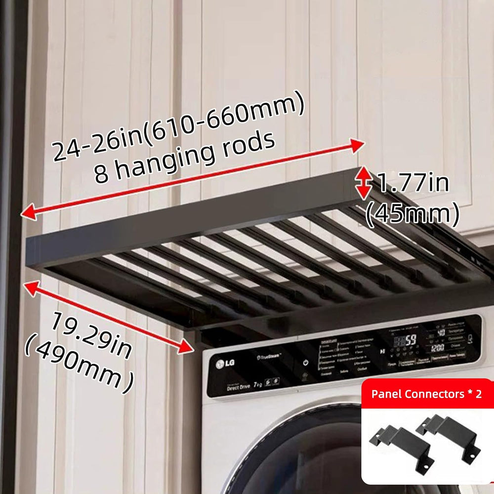 Hidden Pull Out Drying Rack, Extendable Pull Out Trousers Rack, Space Saving,...
