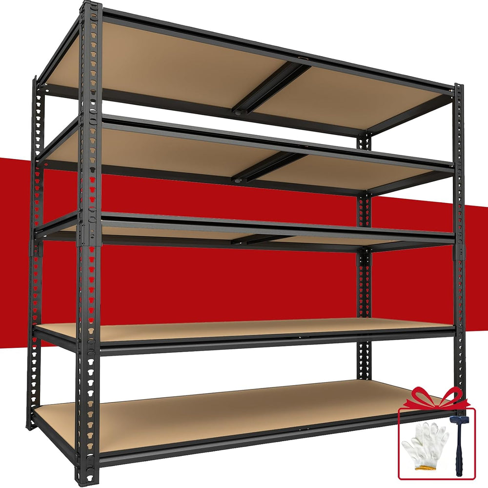 Garage Racks for Storage，5-Tier Adjustable Garage Shelving Storage Shelves,24...