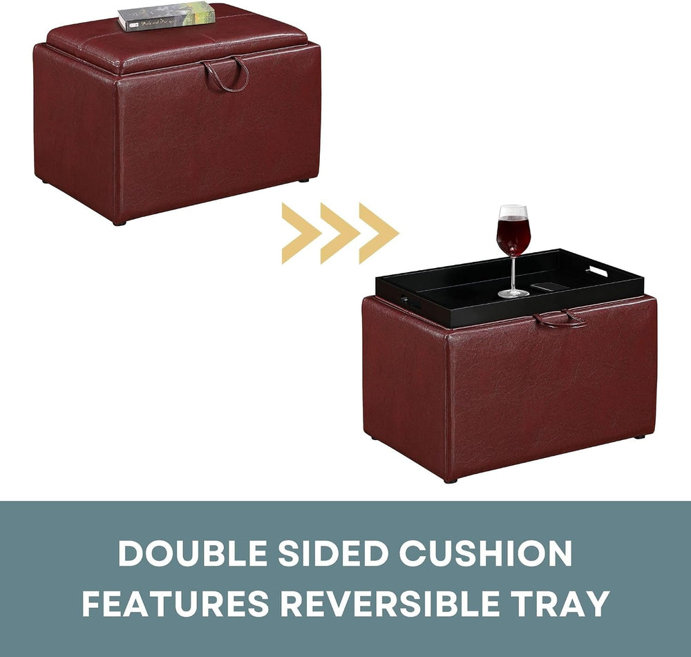Convenience Concepts Designs4Comfort Accent Storage Ottoman 22.75" - Mod...