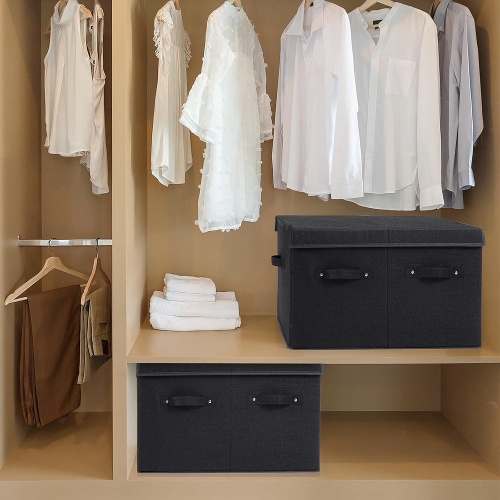Shoe Organizer for Closet, Shoe Storage Box with Adjustable Dividers