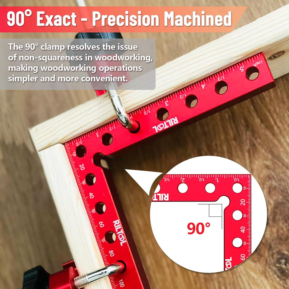 8Pcs Corner Clamps for Woodworking, 90 Degree Clamp Aluminum