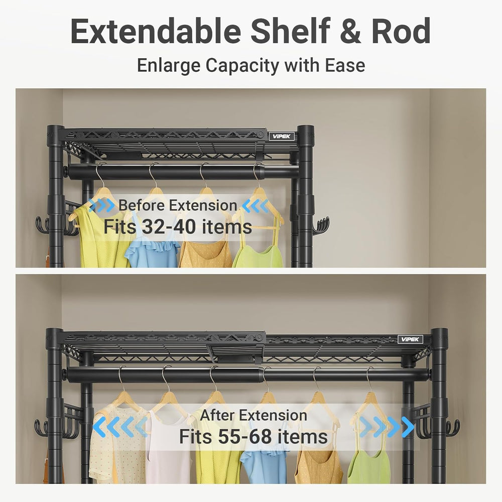 VIPEK R3X Heavy Duty Clothes Rack for Hanging Clothes Rolling Garment Rack