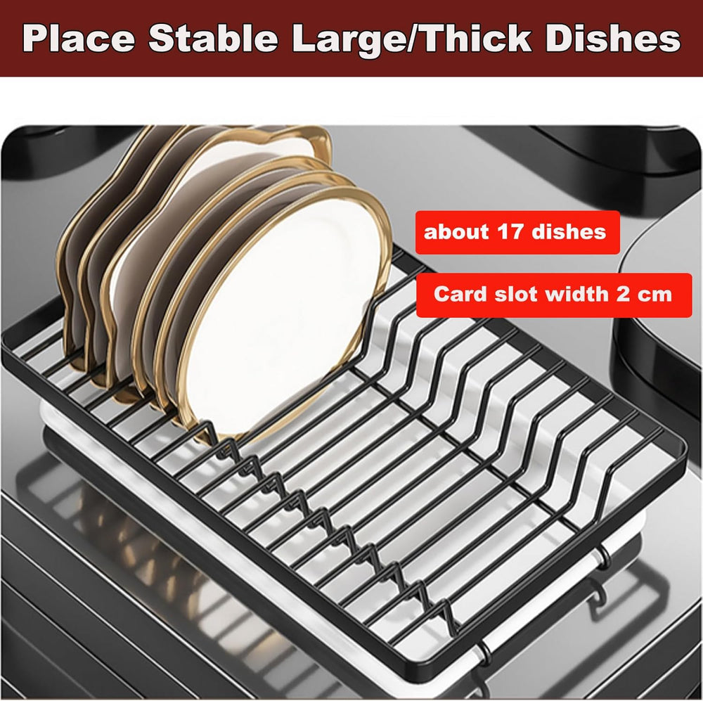 Dish Drying Rack,Dish Racks Drainer,Keep Kitchen Sink Shlef Organized