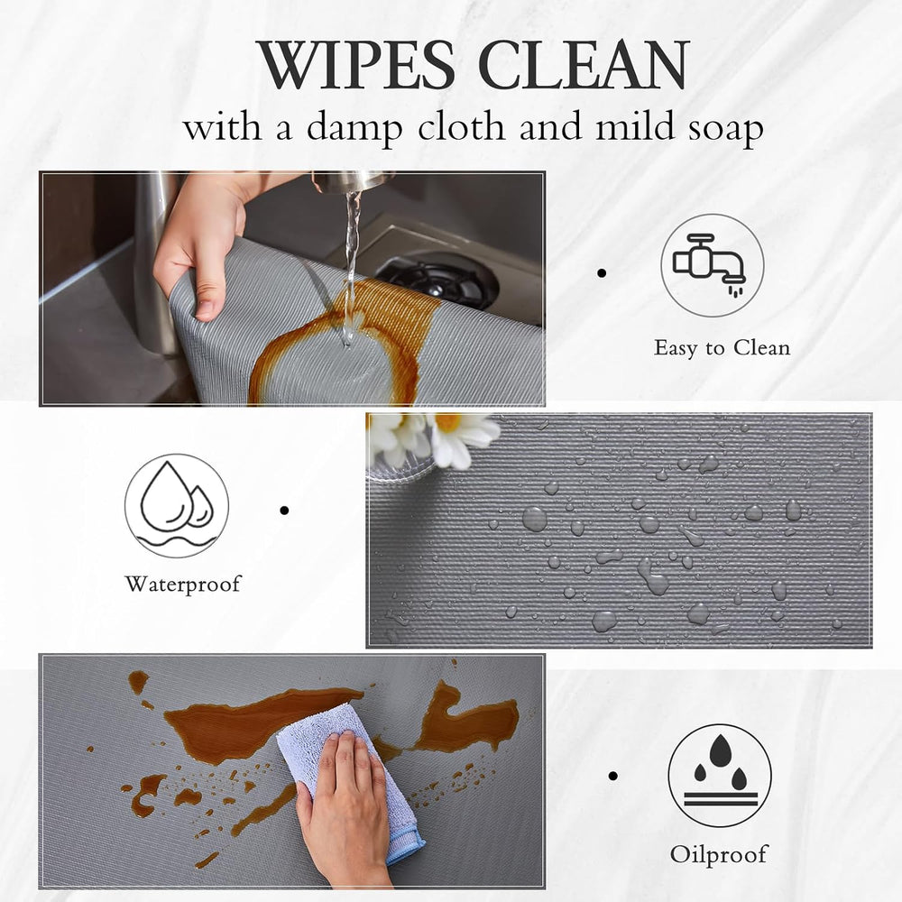 Beautysaid Shelf and Drawer Liner for Kitchen Cabinet Non Adhesive Non Slip