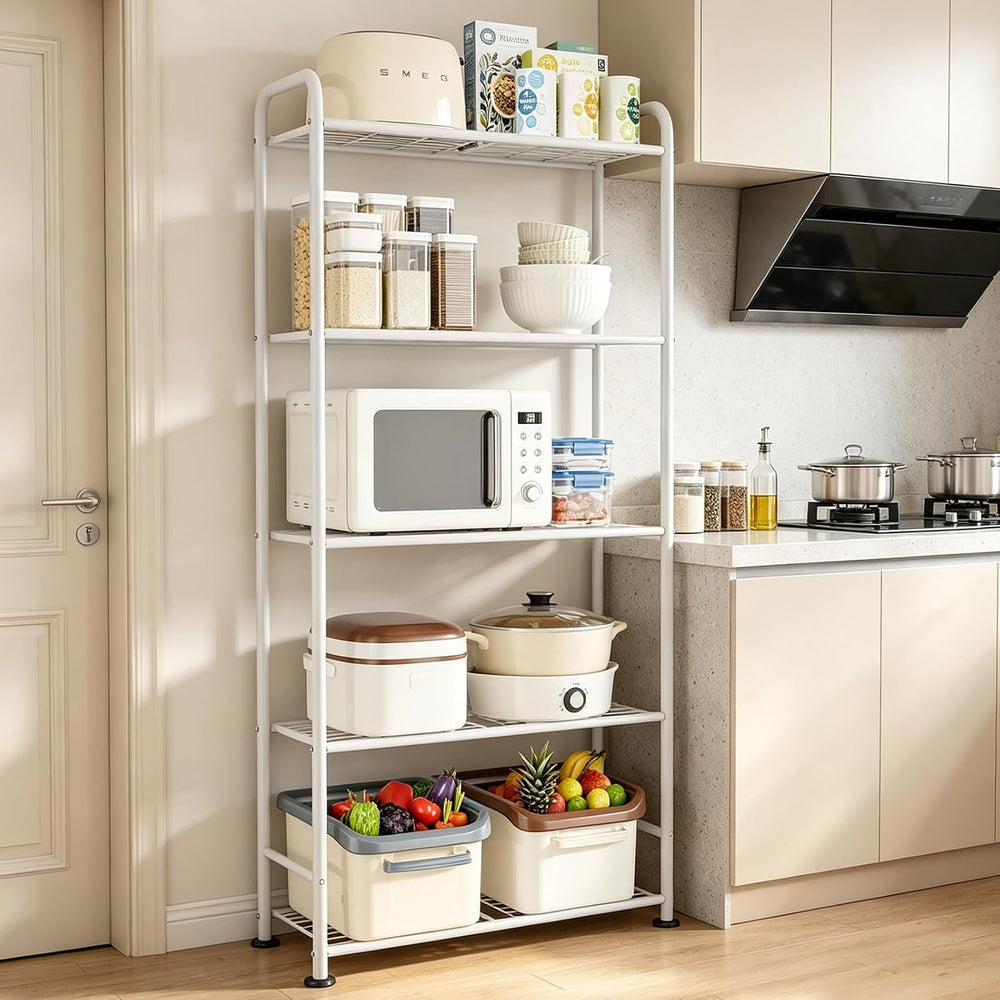VTRIN Storage Shelves, 5 Tier Garage Shelving with Leveling Feet, Sturdy Meta...