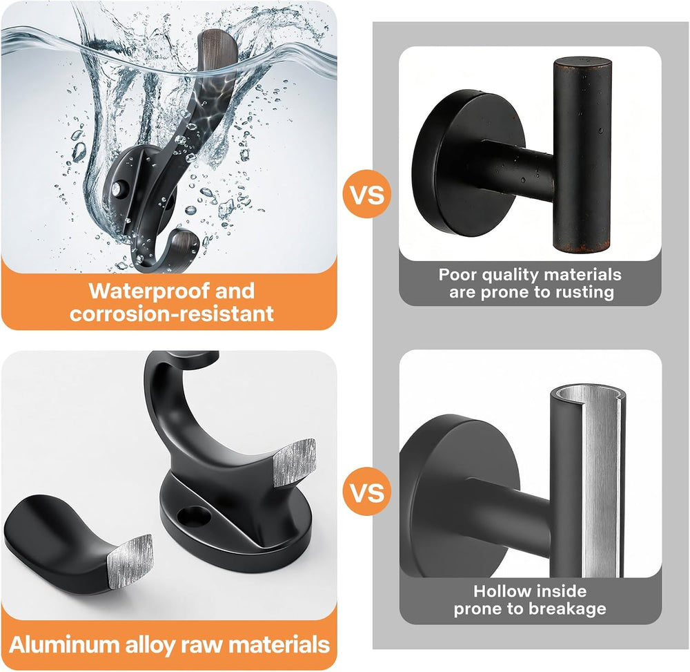 Coat Hooks Heavy Duty - Anti-Rust Oil Rubbed Bronze Towel Hook Decorative Wal...