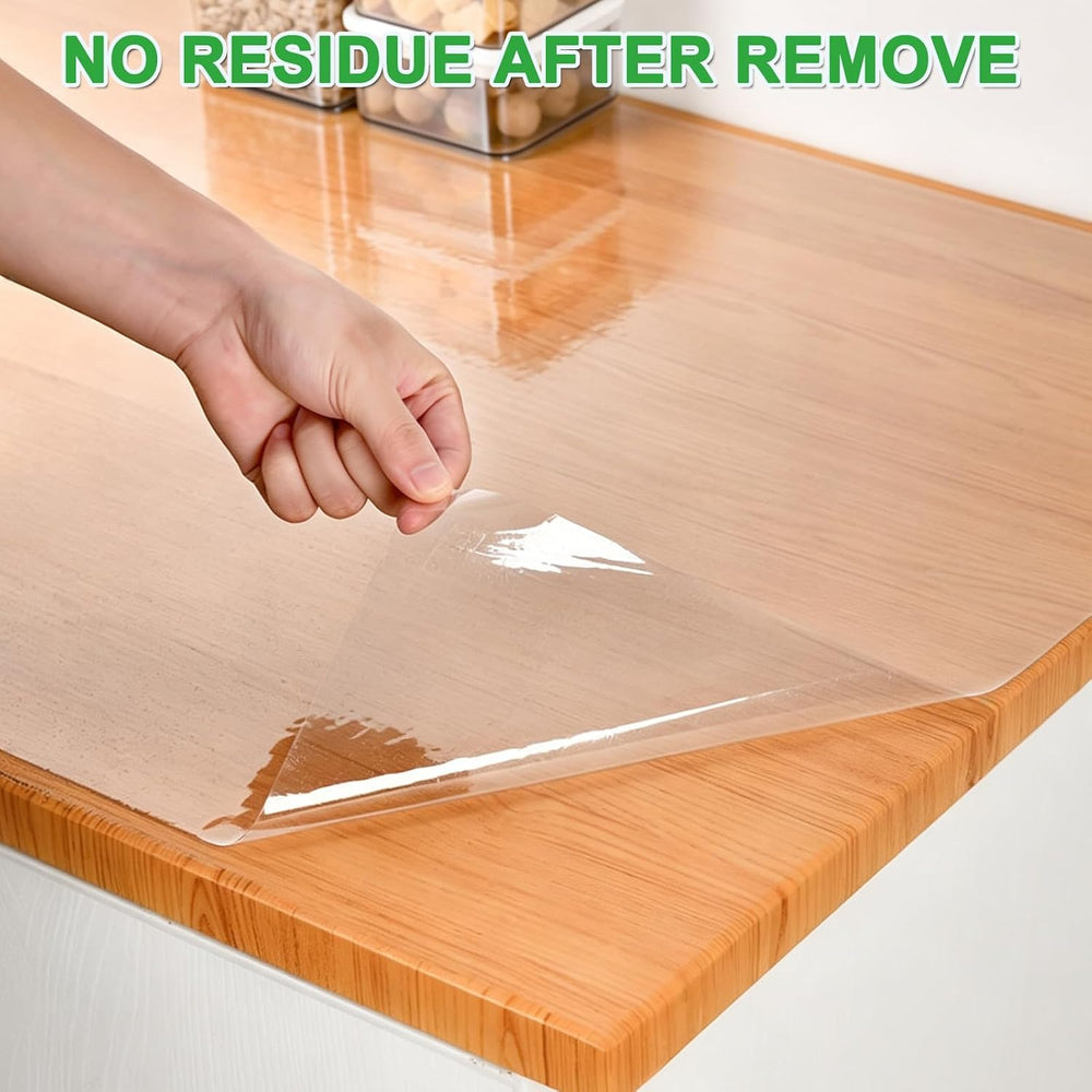 Shackcom 2 Rolls 23.6in X 32.8ft Clear Contact Paper Roll Self-Adhesive Kitch...