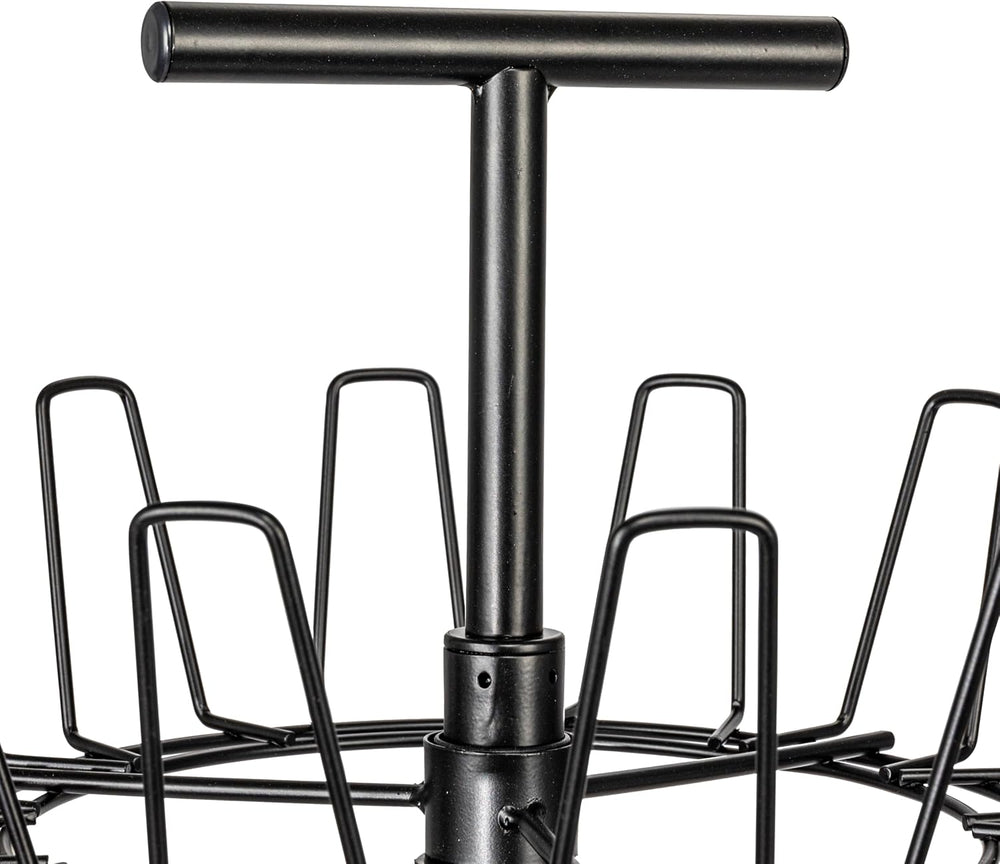 Household Essentials 4-Tier Shoe Storage Tree, Matte Black
